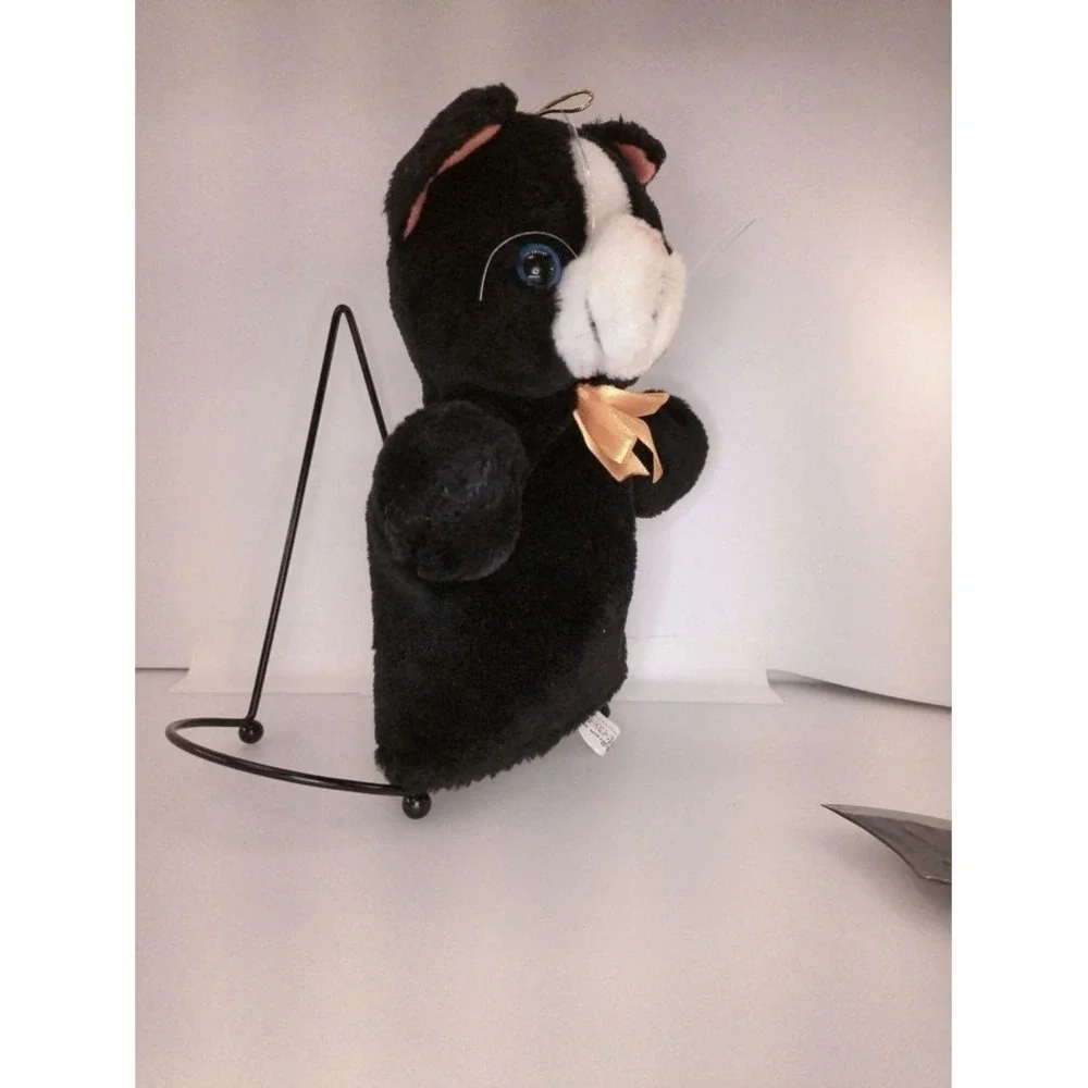 Vintage Black Cat Hand Puppet Plush by Best Made Toys Toronto Canada 10